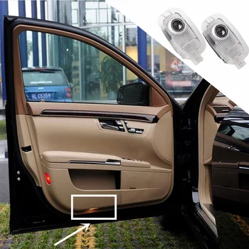 

Car 3D Led Logo Door Welcome Light for Mercedes Benz S W221 S300 S320 S350 S500 Laser Projector Light AMG LOGO