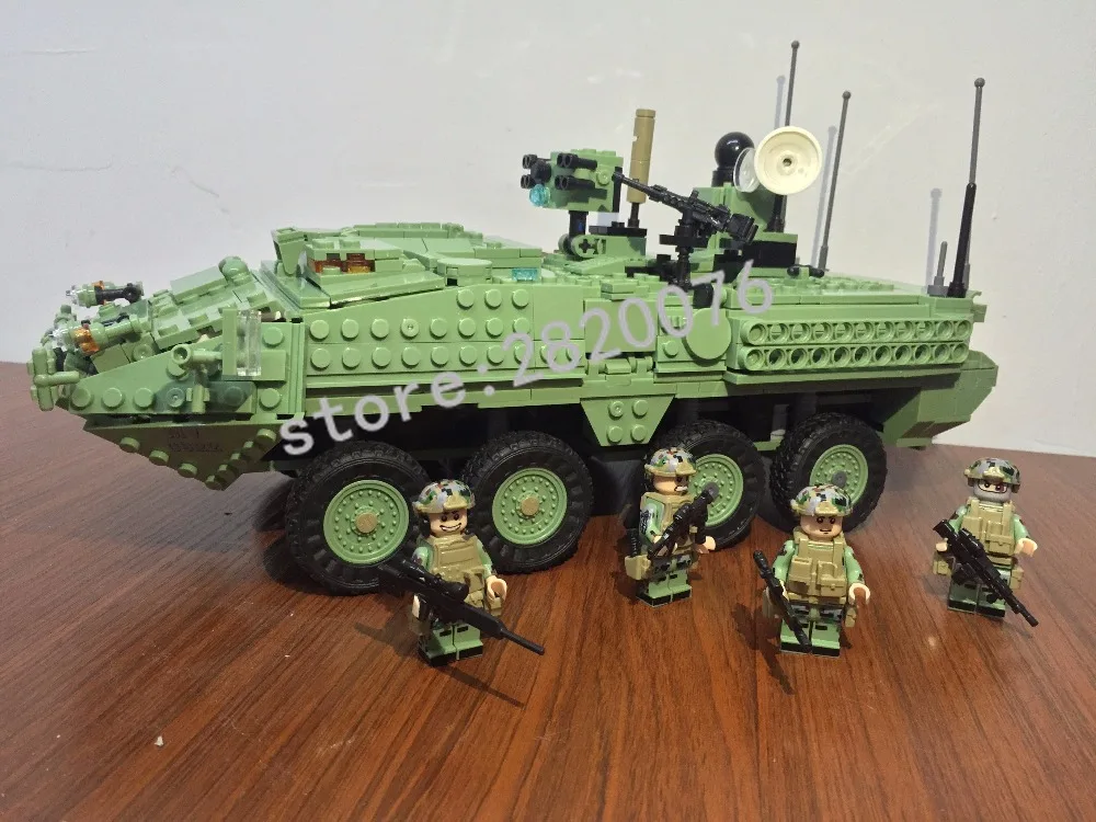 Kazi STRYKER MGS M1128 коллекция танков серии Транс игрушки 1:21 колесных мобильных