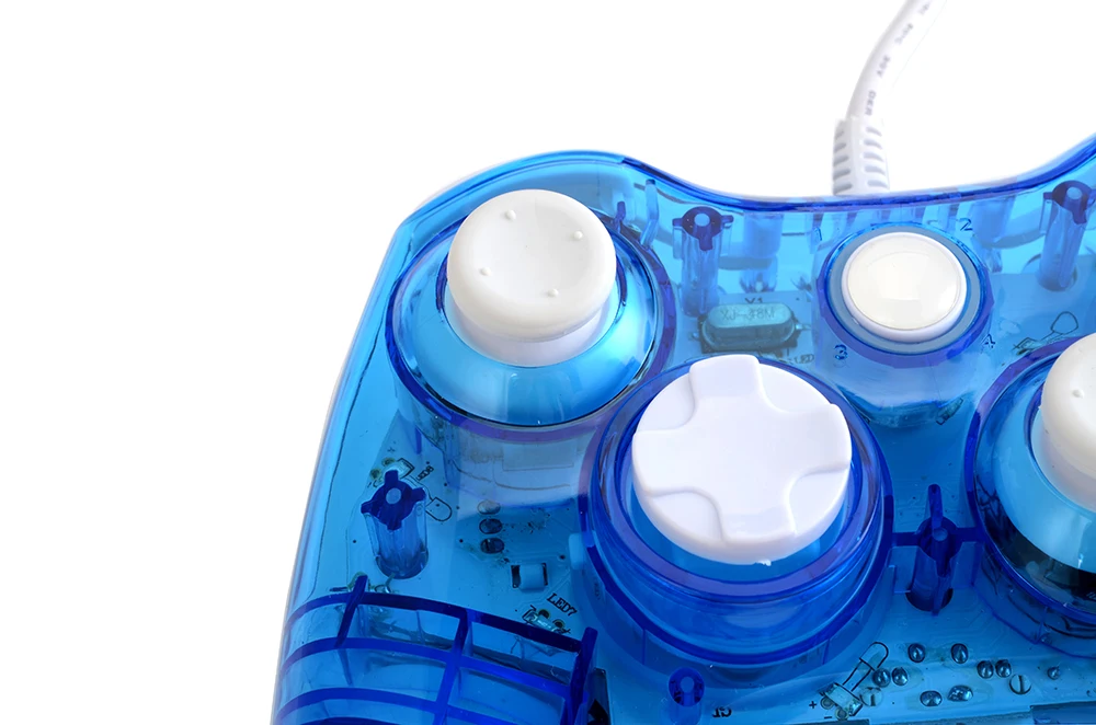 made in shenzhen LED light new design wired gamepad game controller for XBOX 360