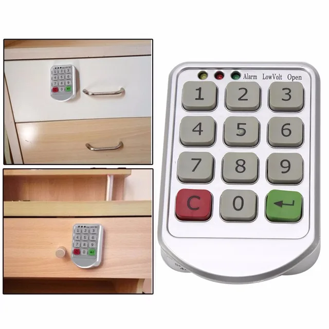 Electronic Digital Combination Lock Password Keypad Number Door Code Locks for Wooden