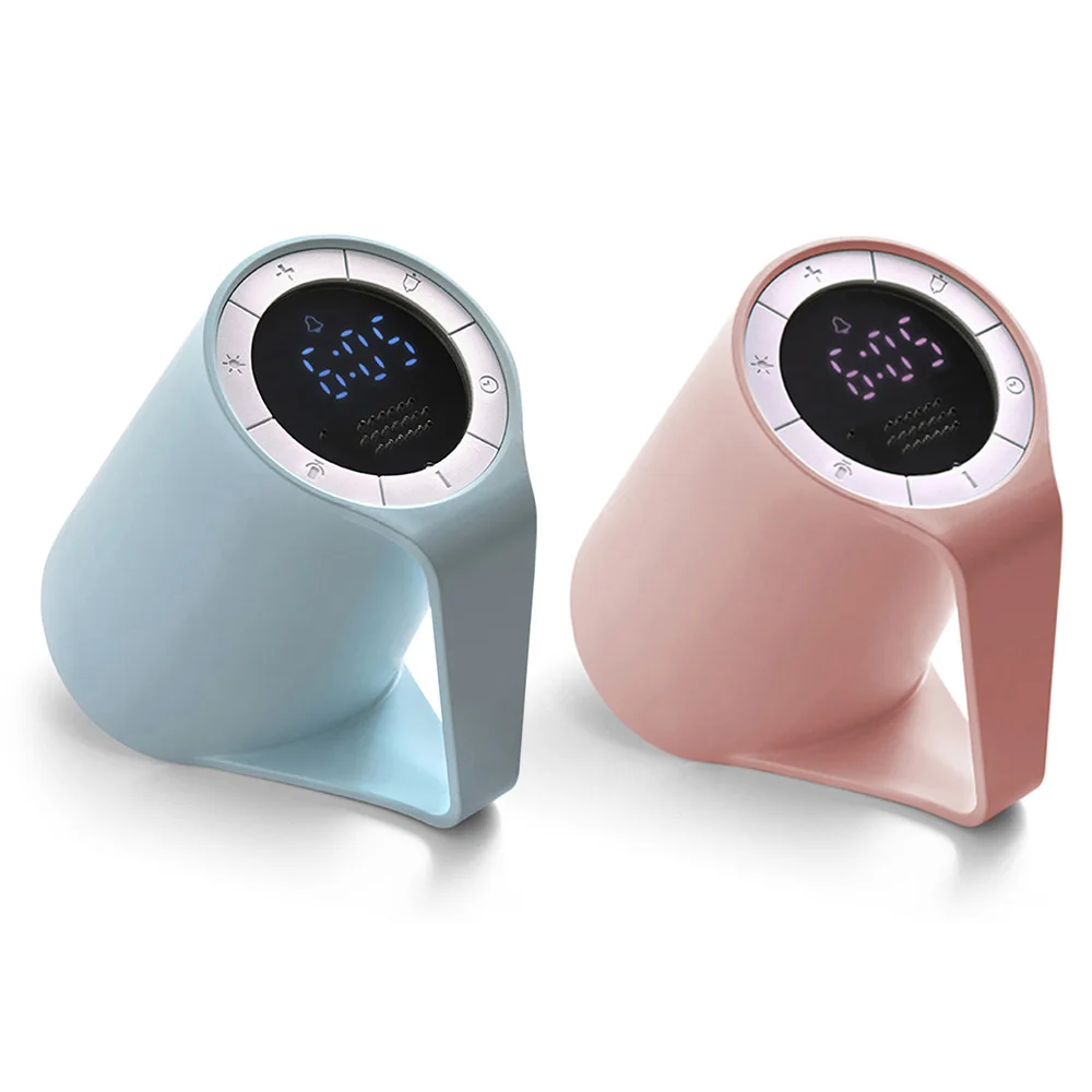 Electric 1200mAh Alarm Clock Recorded Message LED Night Light Mini Digital Creative Rechargeable Battery | Дом и сад