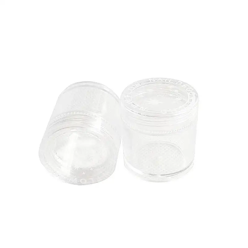 10 قطعة/الوحدة التجميل جرة فارغة وعاء جديد الاكريليك مسمار بريق ظلال ماكياج الوجه كريم حاوية مربع السفر المحمولة زجاجة