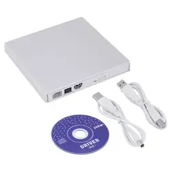 Черный Super Slim USB 2,0 внешний CD +-RW DVD +-RW DVD-RAM горелки привод писатель для ноутбука PC продвижение