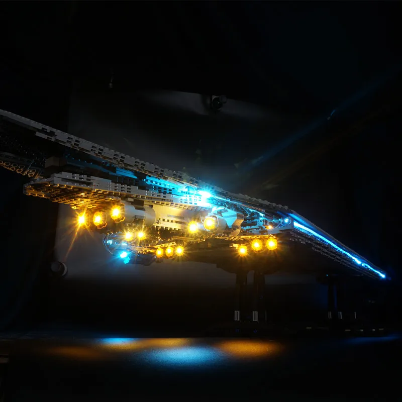Baratos Kit de luz Led para lego 10221 Super estrella destructor bloques de construcción conjunto de luz Compatible con 05028