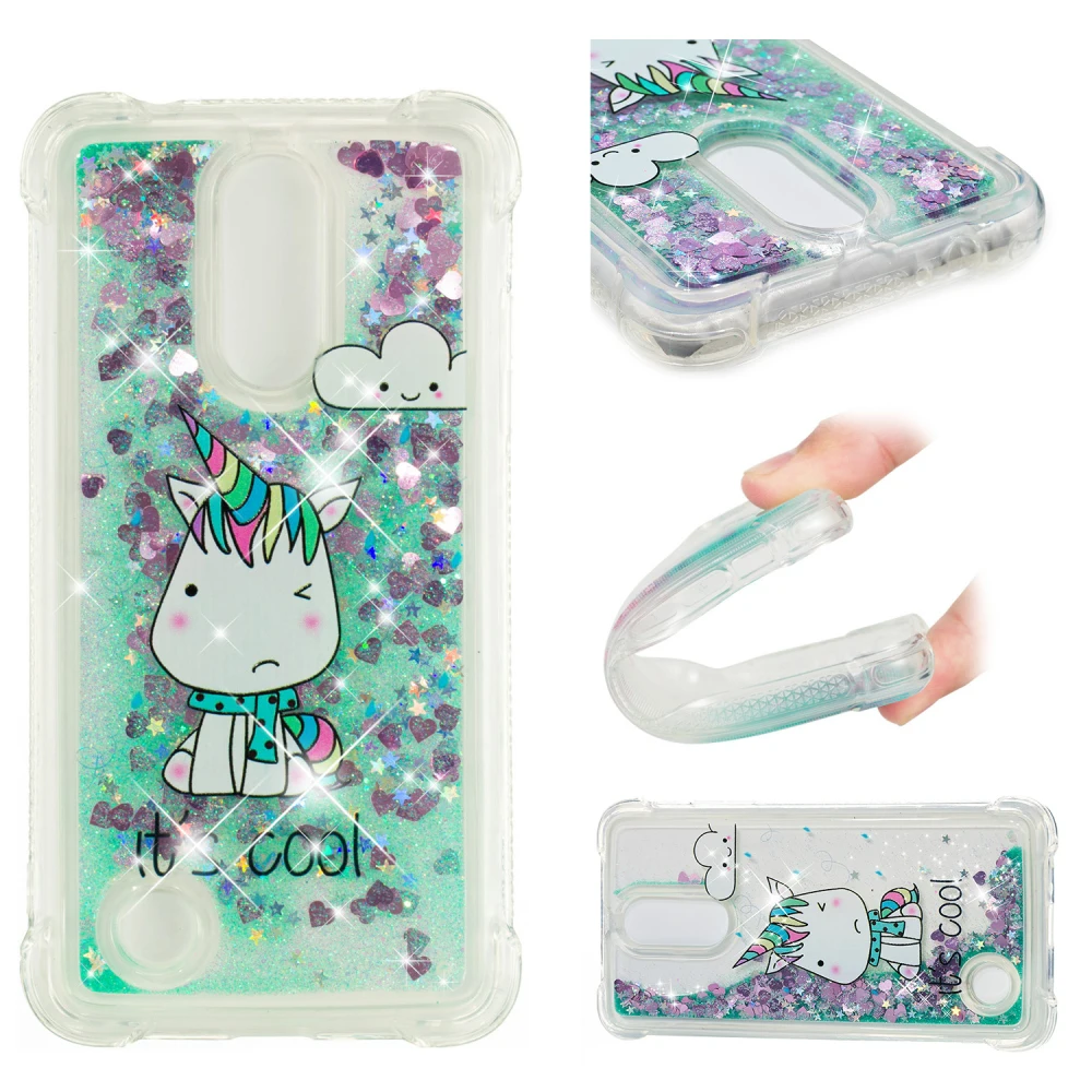 Supeso Phone Case For LG Dynamic Liquid Glitter soft back cover for K4 2017 EU | Мобильные телефоны и аксессуары