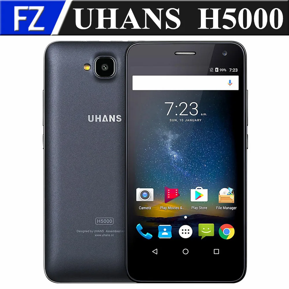 bilder für Original UHANS H5000 5,0 "Gorilla-glas 4 HD MTK6737 quad core Android 6.0 4G LTE smartphone 8MP 3 GB RAM 32 GB ROM OTG 4500 mAh bilder für Original UHANS H5000 5,0 "Gorilla-glas 4 HD MTK6737 quad core Android 6.0 4G LTE smartphone 8MP 3 GB RAM 32 GB ROM OTG 4500 mAh