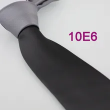 YIBEI coahella Галстуки Серебряный Узел контрастный лоскутный серый галстук на шею двухцветный формальный жаккардовый галстук тканевый галстук джентльмен галстук