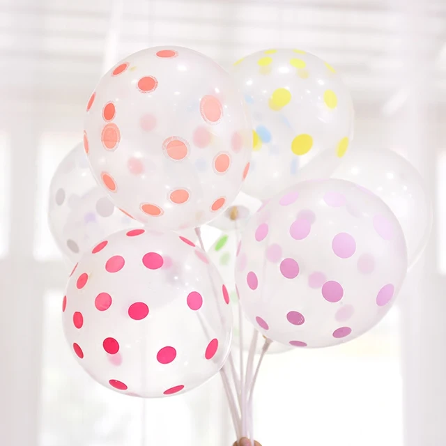 10pcs Latex Balloons Clear Transpa Candy Polka Dot Heart 10pcs Latex Balloons Clear Transpa Candy Polka Dot Heart Printing Wedding Birthday Party Decoration Helium