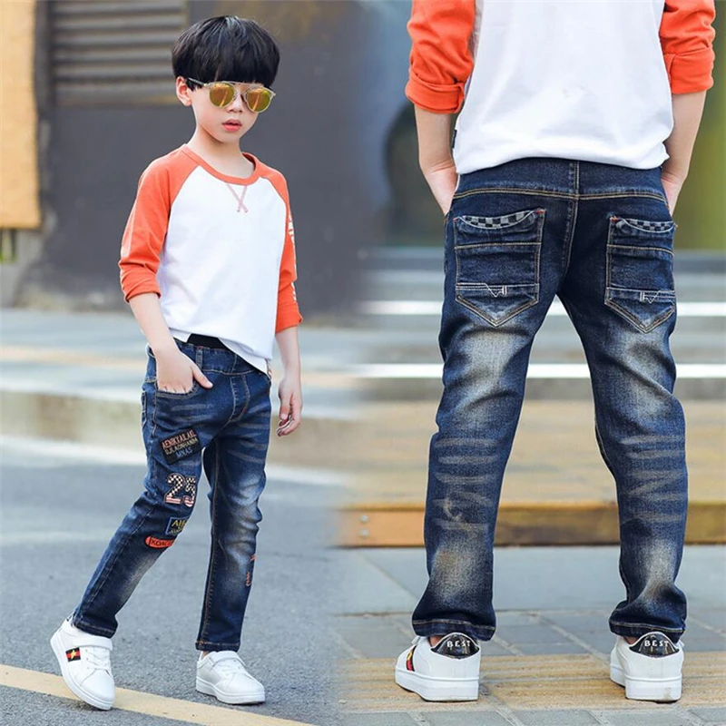 Classic spring autumn children's infant soft denim boy jeans casual