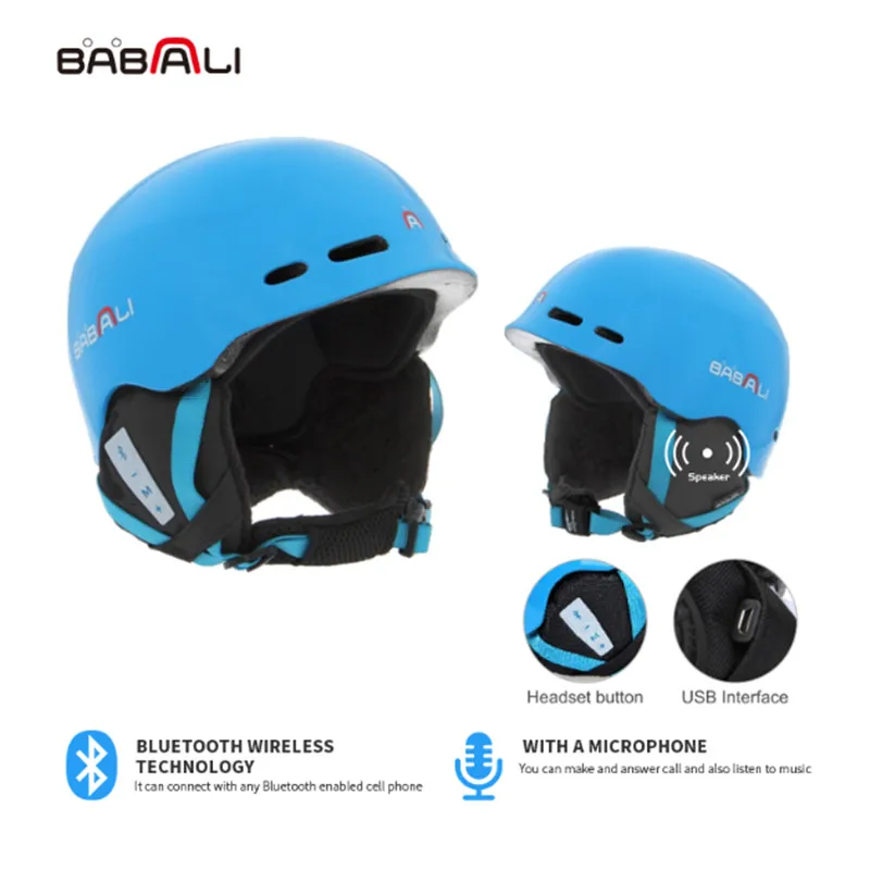 Babali шлем работы при прослушивании музыки по Bluetooth мульти-функциональный шлем для активного отдыха на открытом воздухе, Лыжный Спорт интегрированный скейтборд шлем велосипедный шлем A35