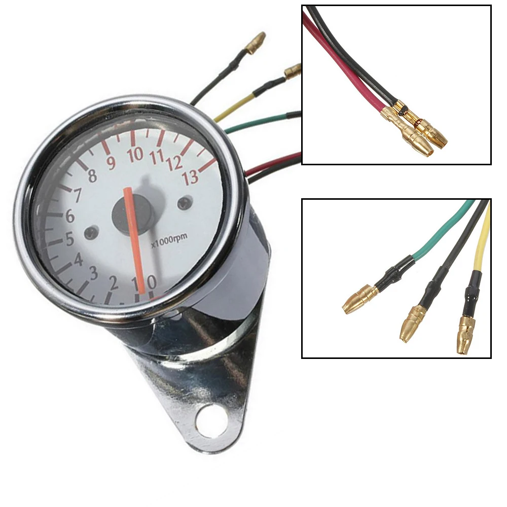 Polarlander Universal 13000 RPM Scooter Motorcycle Analog Tachometer