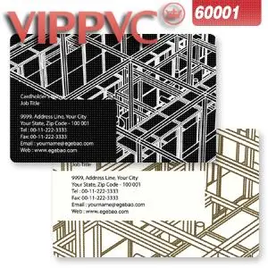 

a60001 Business card template for PVC Card 0.38mm business card Double faced Printing CR80-