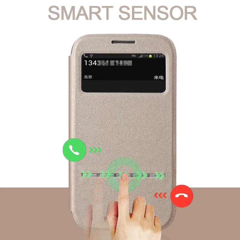 Роскошный тонкий Чехол книжка с функцией Smart Touch и подставкой для Samsung Galaxy S3 i9300