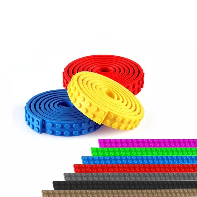 

2x32 Dots Plastic Baseplate Nimuno Loops 25 CM for Figures DIY Base Plate Building Blocks Good Toys