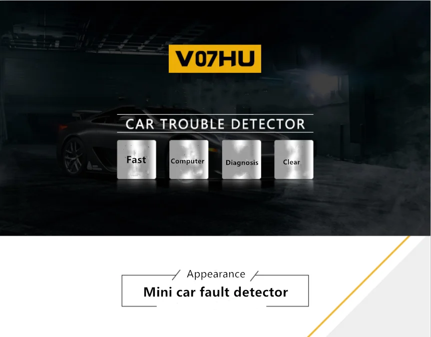 V07HU USB OBD2 автомобильный диагностический сканер ремонт Авто OBD интерфейс код считыватель автомобильный диагностический инструмент OBD2 автомобиль для запуска сканирования кода