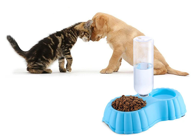 Cute Pumpkin Shape Pet Feeder Plastic Dual Port Automatic Water Drinking Pet Bowl Food Feeder For Cats Dogs Puppy Without Bottle (7)