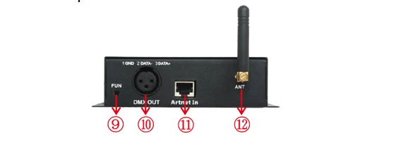 Led 12 в wifi led контроллер dmx 512 контроллер преобразования сигнала wifi в dmx сигнал IOS или Android системы управления светодиодные лампы