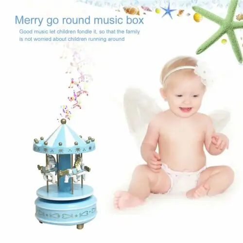 Merry-go-round cajas de música geométricas música bebé habitación decoración regalos Unisex madera Navidad caballo carrusel caja decoración del hogar 1 pc Merry-go-round cajas de música geométricas música bebé habitación decoración regalos Unisex madera Navidad caballo carrusel caja decoración del hogar 1 pc