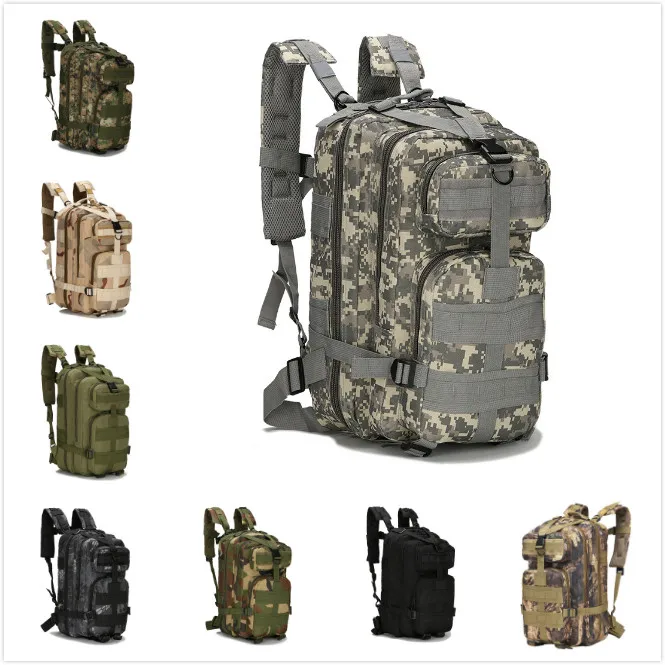 

Outdoor Camouflage Sports Bag Waterproof High Density Tear Resistant Wearable Mountaineering Riding Tactical Backpack Rucksack