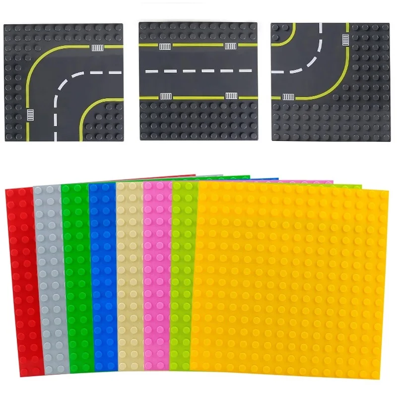 

Big Size Blocks Base Plate Compatible Duploed Base Plates Large Particle Building Blocks Road Baseplate DIY Block Floor Kids Toy