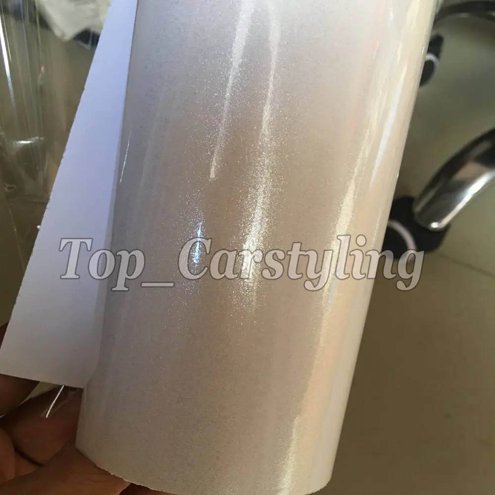 gloss metallic black white car wrapping pearl sparkle wrap foil (8)