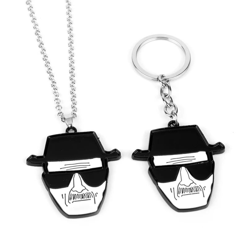 

Breaking Bad Key Holder Walter White Key Chain Metal Keychain Metal Pendant Keyring Charm Chaveiro Men Women Jewelry Gift
