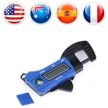 1 комплект 0-12 мм Толщиномер ручной тестер цифровой мини покрытие автомобиля измерительный инструмент Толщина Ширина штангенциркуль метр ЖК-дисплей