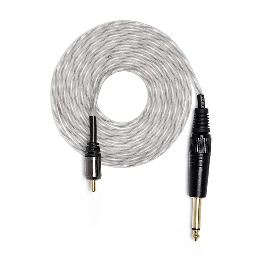 

UPTATSUPPLY 1PC 2M Soft Silicone Tattoo Clip Cord For Tattoo Power Kit Set Supply Colorful Power Accessories Clip Cord