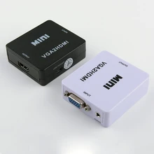 

Mini VGA to HDMI Cable HD Line Converter 1080P Conversion Head Computer Connected TV Projector With Audio VGA2HDMI for PC Laptop