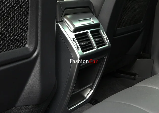 For Land Rover Range Evoque 2017 2016 Interior Rear Armrest For Land Rover Range Evoque 2017 2016 Interior Rear Armrest Box Decoration Stripe Trim 1pcs