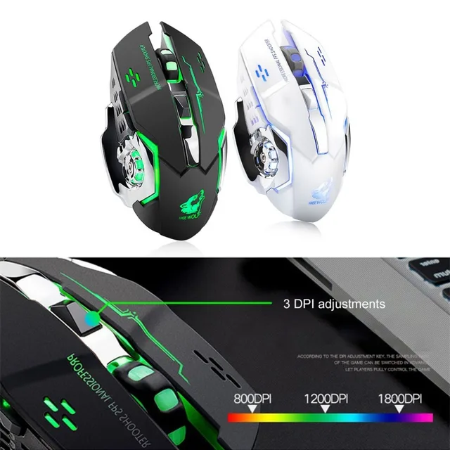 Best Offers Wireless Fashion Colorful Backlight Light Gaming Mouse For Laptop PC Ergonomics Design DPI Adjustable Computer Peripherals Best Offers Wireless Fashion Colorful Backlight Light Gaming Mouse For Laptop PC Ergonomics Design DPI Adjustable Computer Peripherals