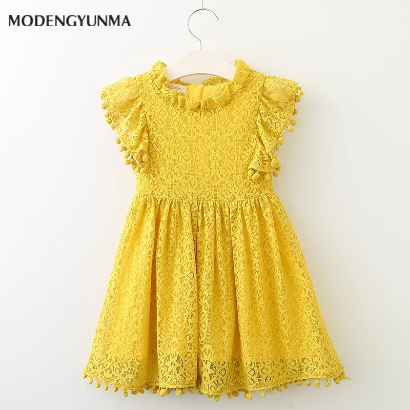 

Nerlero Girls Dresses 2019 Hot Sale Summer Brand Girls Clothes Lace and Ball Design Baby Girls Dress Party Dress for 3-7 Years