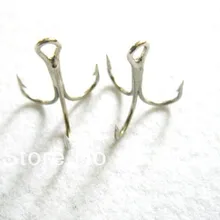 MR OCTOPUS 100 шт. рыболовный крючок, 3 стоматологический крючок, кальмарные Джиги, крючок в виде кальмара, серебристый цвет, 6# крючок, длина: 1,7 см