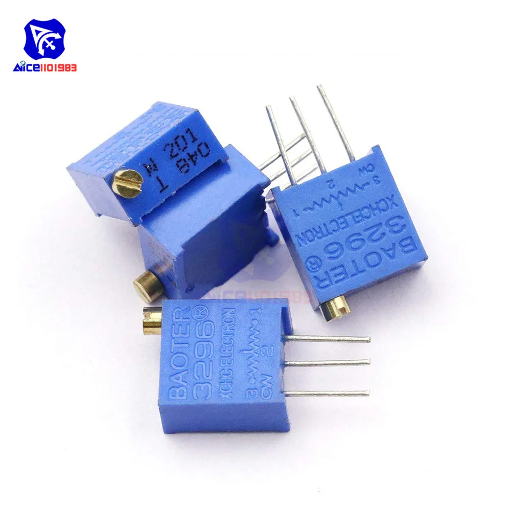 10PCS Trimmer Variable Potentiometer Resistance 100R/1K/10K/100K/1MK/200R/2K/20K/200K/2MK/50R/500R/5K/50K/500K&Omega; Ohm Trimpot trimmer potentiometer adjustable resistor