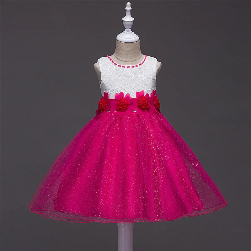 

New Arrivals Flower Girls Dresses Fashion Cute Girls Princess Dress Brief Kids Dresses For Girls