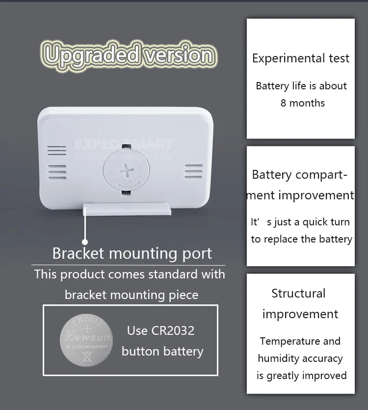 EXPED Смарт Простой электронный цифровой термометр сухой гигрометр кабинет термометр для детской комнаты и гигрометр