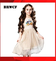 Bongawan/платье для маленьких девочек г. Летние детские платья с цветочной вышивкой для девочек детское платье принцессы с бантом для свадебной вечеринки от 2 до 8 лет