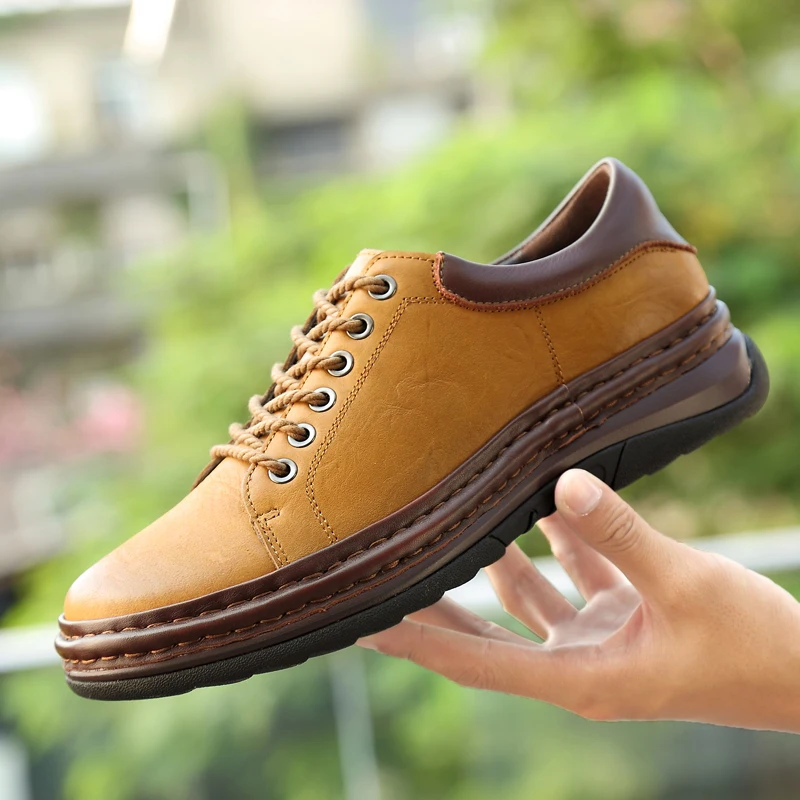 

Brand Men Shoes England Trend Casual Shoes Male Genuine Leather Oxford Dress Shoes Zapatillas Men Flats Plus Snakers Man C4