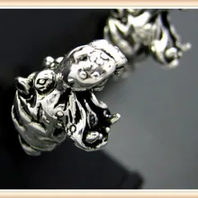 Новая мода ретро хиппи Бегемот серьги для женщин мужчин животных серьги для часов женщин мужчин шпильки ювелирные изделия