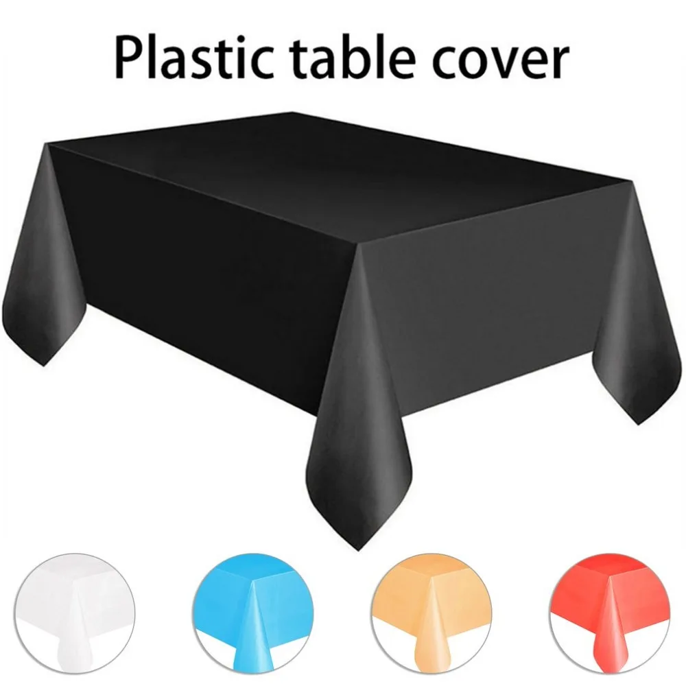

Rectangle Solid Color Tablecloth Casual Large Table Cover for Home Parties Outdoor Camping Picnics or Any Occasion