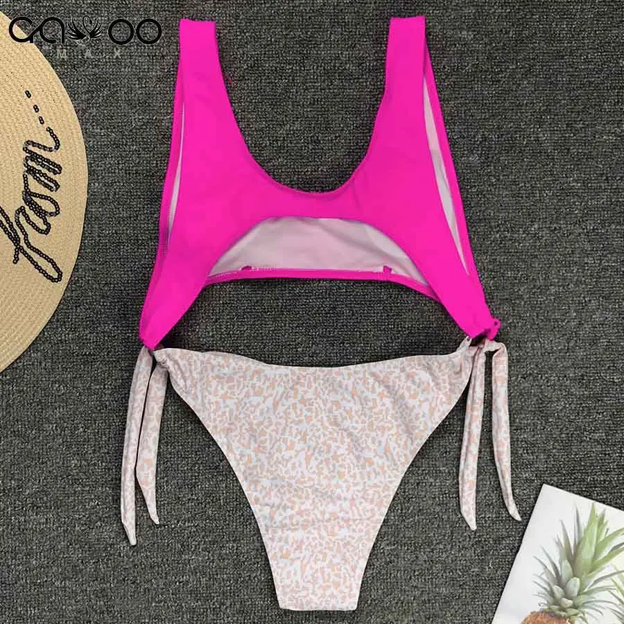 

Tummy Cut Out New Leopard Pattern Swimwear Sexy One Piece Swimsuit Women Swimwear Female 2019 Bather Bathing Suit Swim Wear