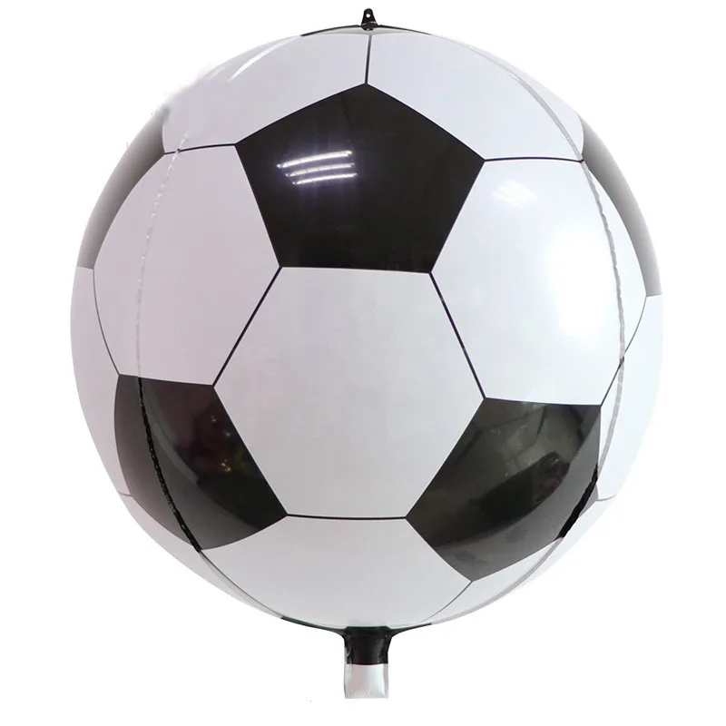 

1pc 22inch 4D Black White Football Foil Balloons Fans Soccer Theme Birthday Wedding Party Decorations Ballon Kids Boy Toy Globos