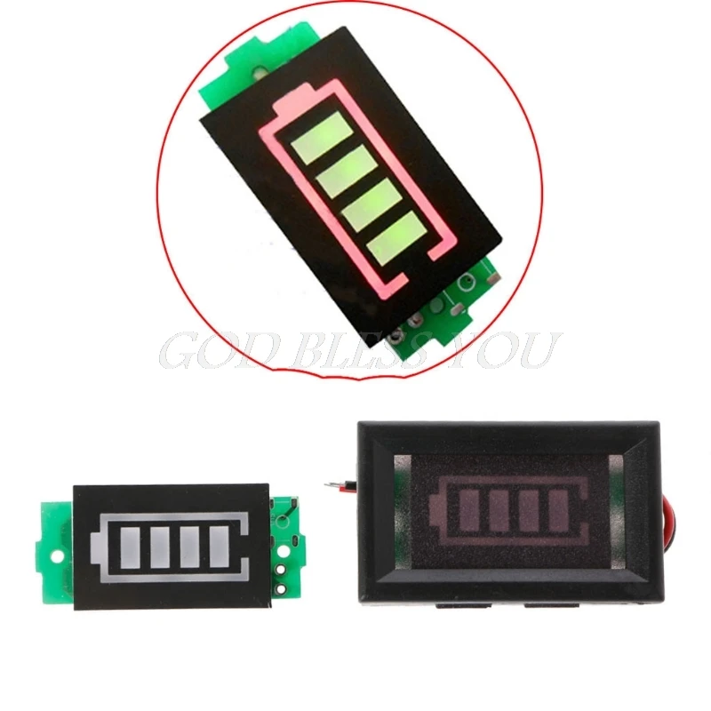 

3S 3 Series 12.6V Power Level Lithium Battery Capacity Green Display Indicator Module