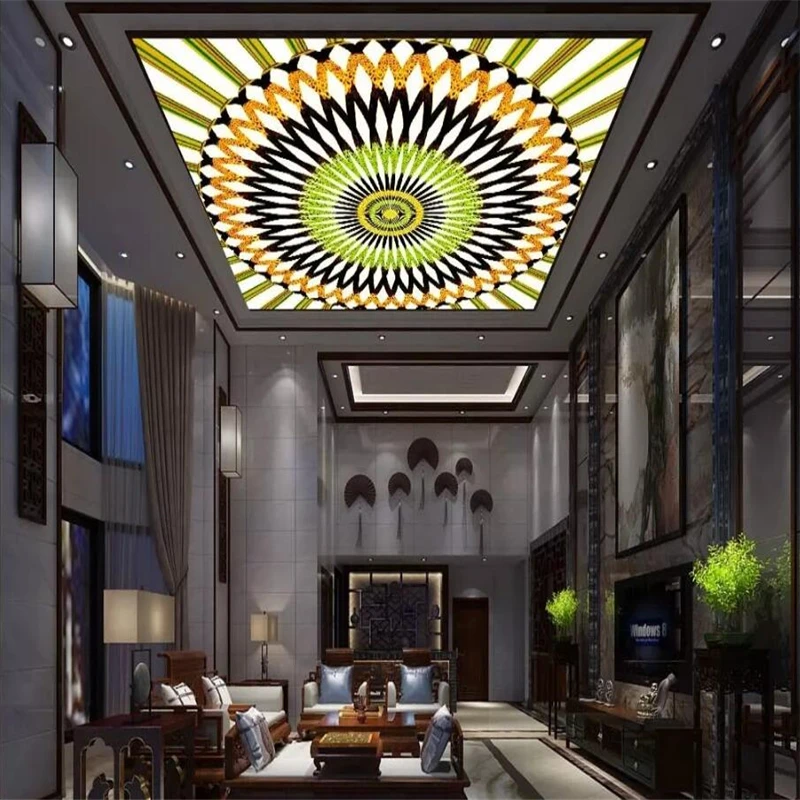

European style ceiling carpet Mosaic background painting