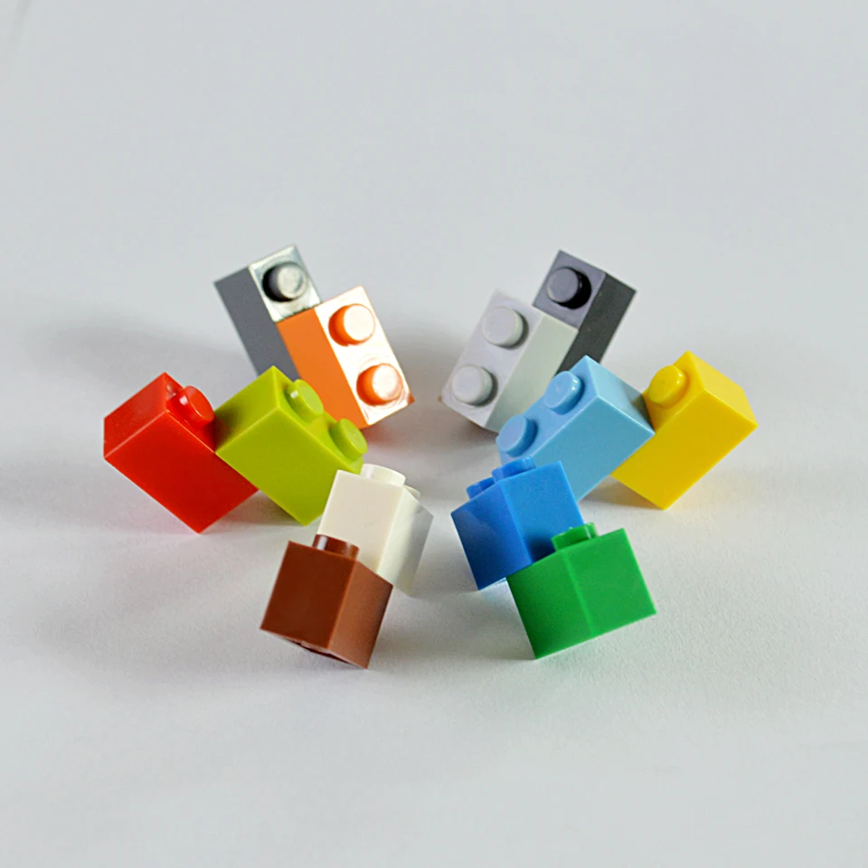 Умный кирпич 1X2 строительные блоки части DIY лого игрушки для детей развивающие