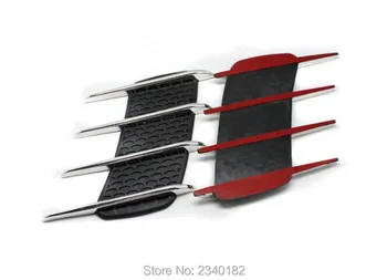 

2 Pieces car shark gills outlet for Audi a4 a3 q5 q7 a5 b6 b8 a6 c5 b7 c6 audifonos bluetooth Car Sticker accessories