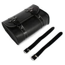 Motorcycle saddle bag Pu leather Touring Tool Case tail bags scooter luggage bag for Harley motorcycle