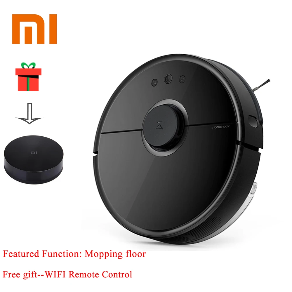 

Original Xiaomi Mi Roborock Vacuum Cleaner 2 Mopping Floor WIFI Home Cleaning Sweeping Laser Guidance Powerful Suction LDS
