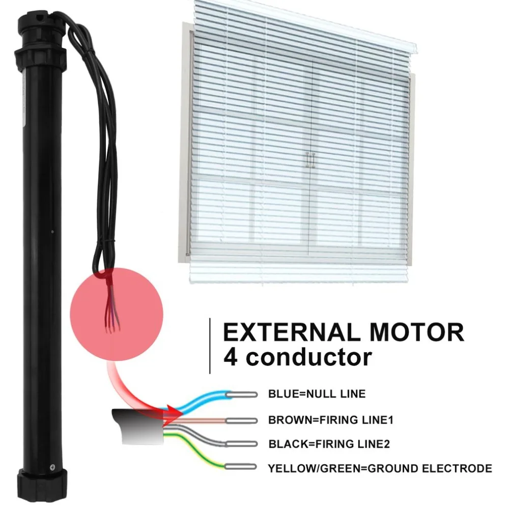 

Automatic Smart Curtain Roller Shade Motor 60mm Tubular Blinds Shade Motor FT45S 30N/M Roller Shutters Motor Electric Machinery