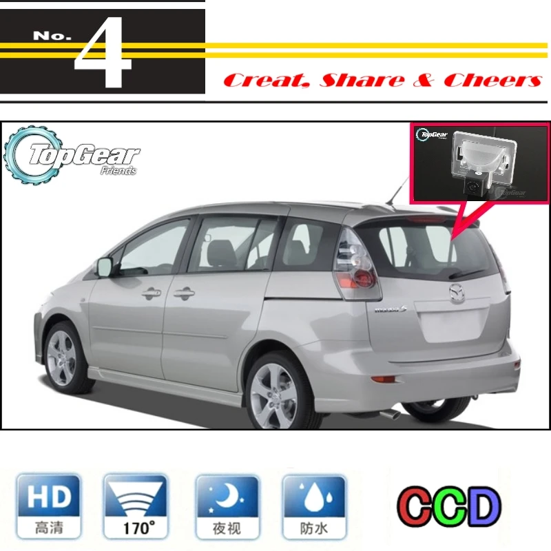 

Car Camera For Mazda 5 Mazda5 M5 Premacy MK2 2005~2010 rearview Rear View Back Up Camera For TopGear Tuning | CCD with RCA